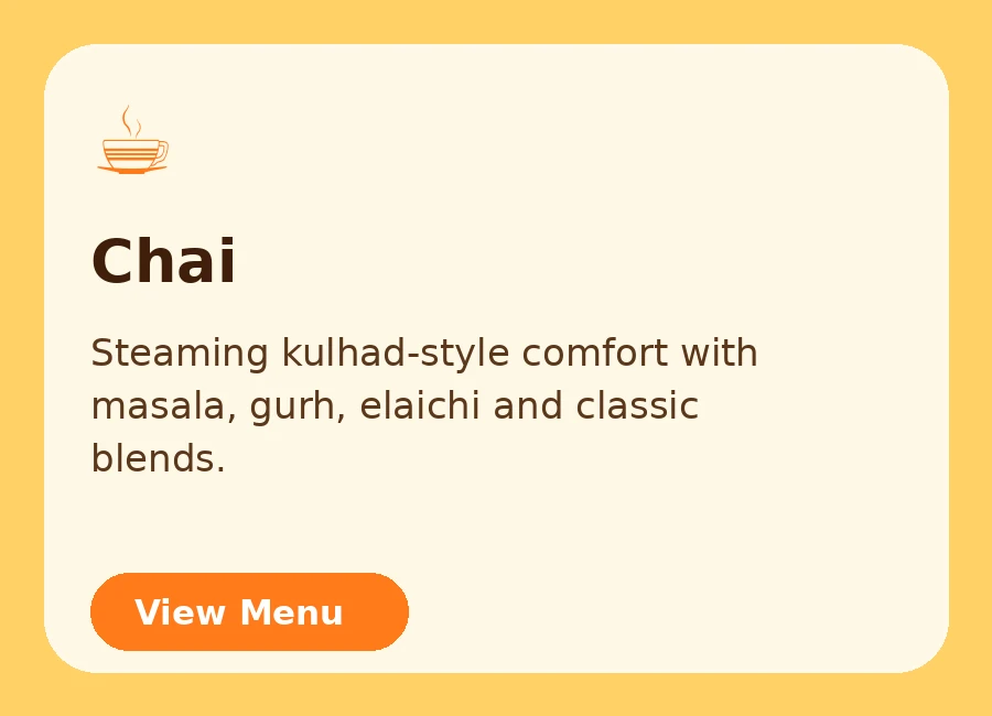 Chai menu illustration